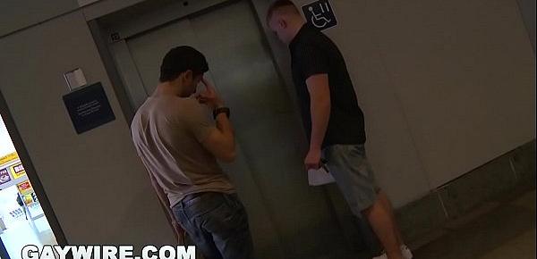  GAYWIRE - Bareback Gay Sex Out In Public At Airport With Paul Fresh